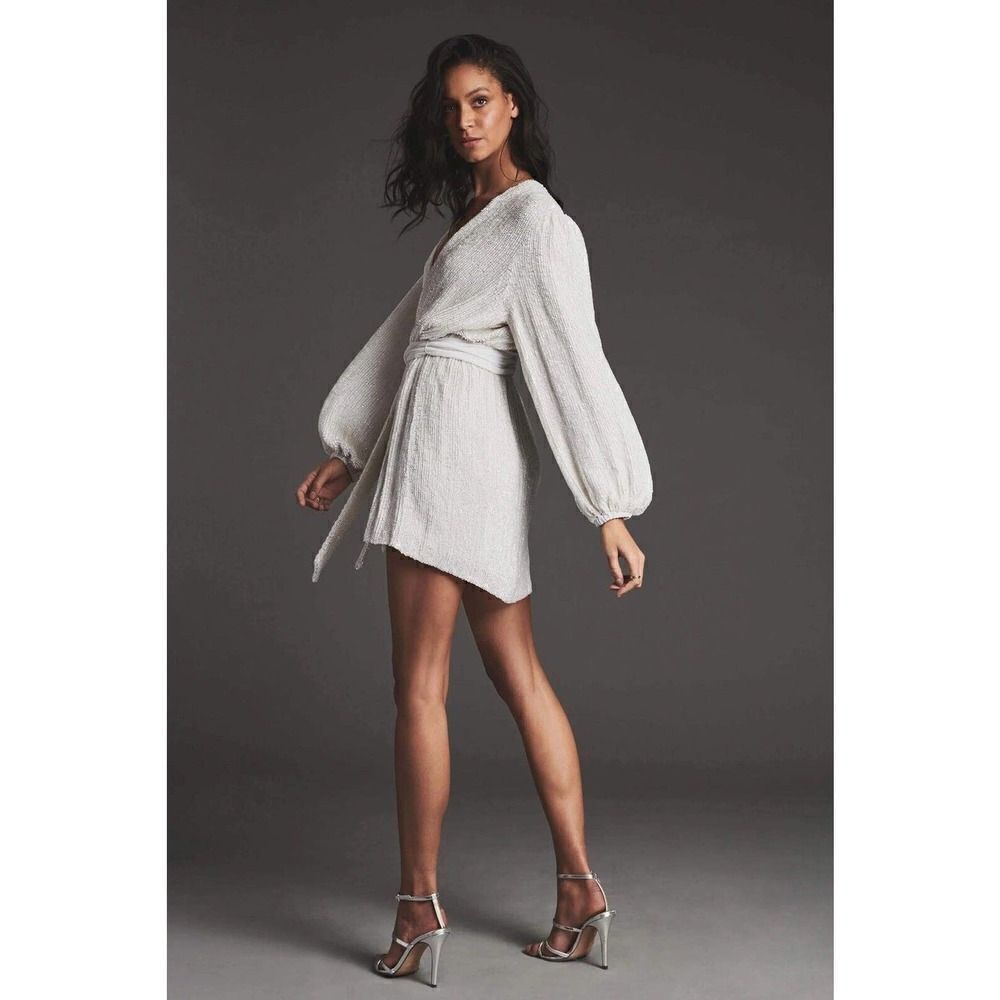 Retrofete White Mini Dress - perfect wedding reception dance!